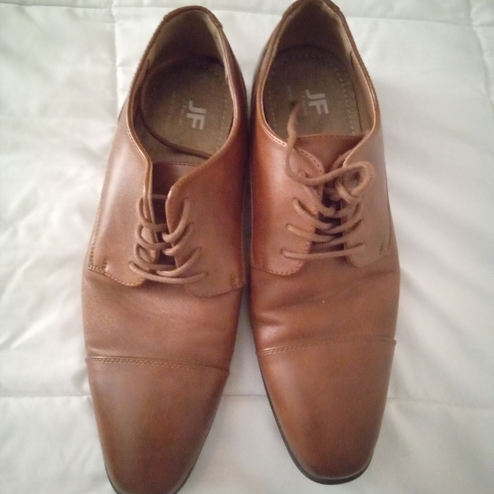 JF J.Ferrar Tan Leather Oxfords